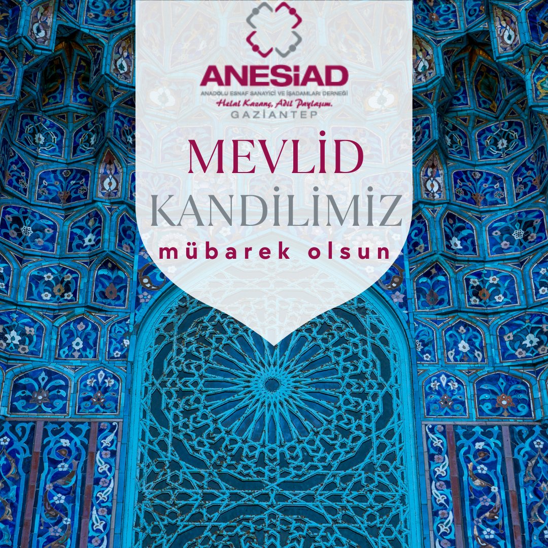Bu mübarek gecenin İslam alemi ve tüm insanlık için hayırlara vesile olmasını dilerim.
Mevlid Kandilimiz Mübarek Olsun.
#MevlidKandili