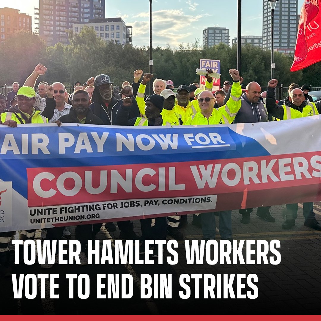 Unite members in Tower Hamlets secure an extra £750 plus all agency workers will be brought in house 👏

unitetheunion.org/news-events/ne…