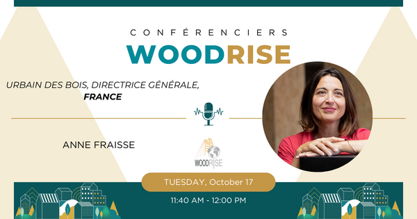 Anne Fraisse s’est engagée depuis plus de 10 ans au niveau national pour accompagner la prise en compte de la dimension environnementale dans les opérations urbaines. 

Présente en Plénière 1 « Décarboner le Bâtiment et la ville avec le bois »
lnkd.in/eEiv294P