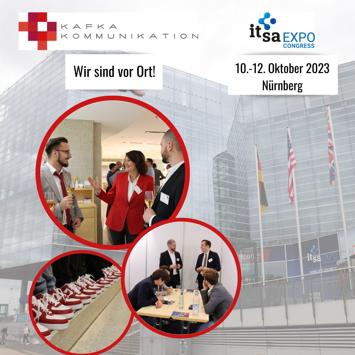 IT_KafkaPR's tweet image. Noch 2 Wochen, dann startet die @itsa_ITSecurity 2023. Natürlich lässt sich #KafkaKommunikation als führende PR-Agentur für #ITsecurity dieses Branchen-Event nicht entgehen und ist auch dieses Jahr wieder mit dabei. Unsere Messe-Vorbereitungen laufen bereits auf Hochtouren!