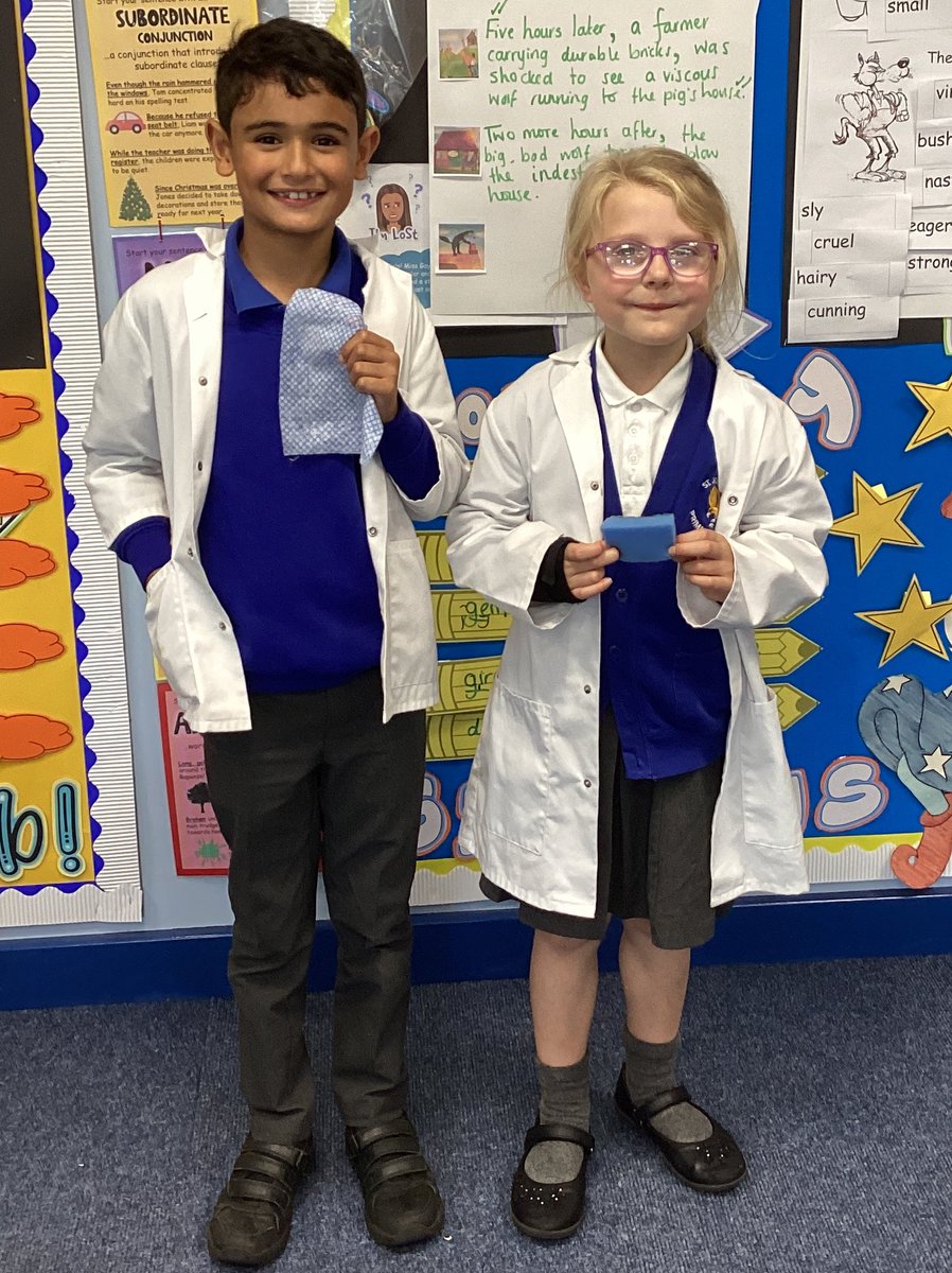 StJohns_Eagle's tweet photo. Well done to these superstars in 2AM! They can tell you about absorbent materials and know how to test which will be the most absorbent 💧🧽#scientistoftheweek🌟 https://t.co/WiRL0fQWQa