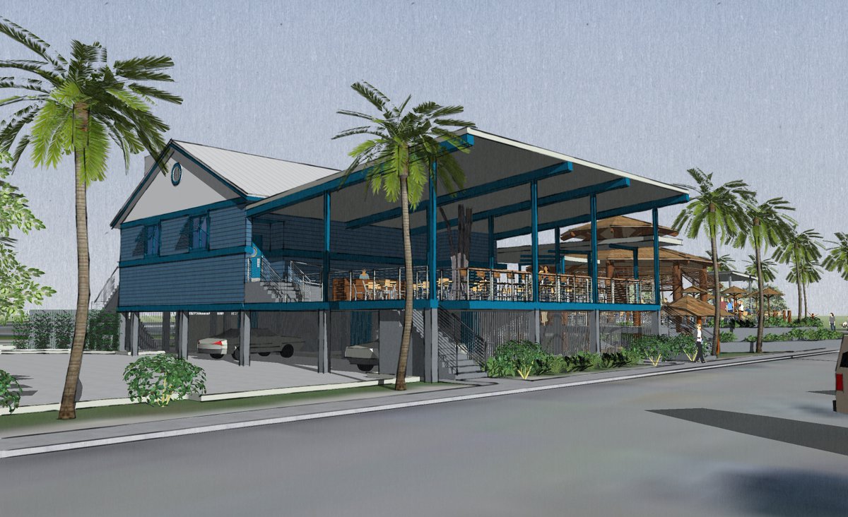 CivilEngineer2u's tweet photo. We're working with RWB/Linares Architecture, Inc. on the beachfront Lucky Fish restaurant, at 65 N. Beach Road, Dania Beach. Site Plan is approved. Construction to start soon.  https://t.co/wnxMc0ION8 https://t.co/KXesPU0YBE