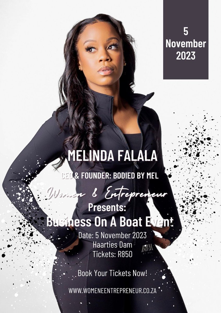 UrithiM's tweet photo. Meet Melinda the forth speaker at the Business on a Boat event.

Mel is the founder of Bodied by Mel

We hope you are as excited for this event. Don't forget to get your ticket. See details on the next frame.

#EVENT  #businessevent #businessonaboat https://t.co/07YfDhRipv