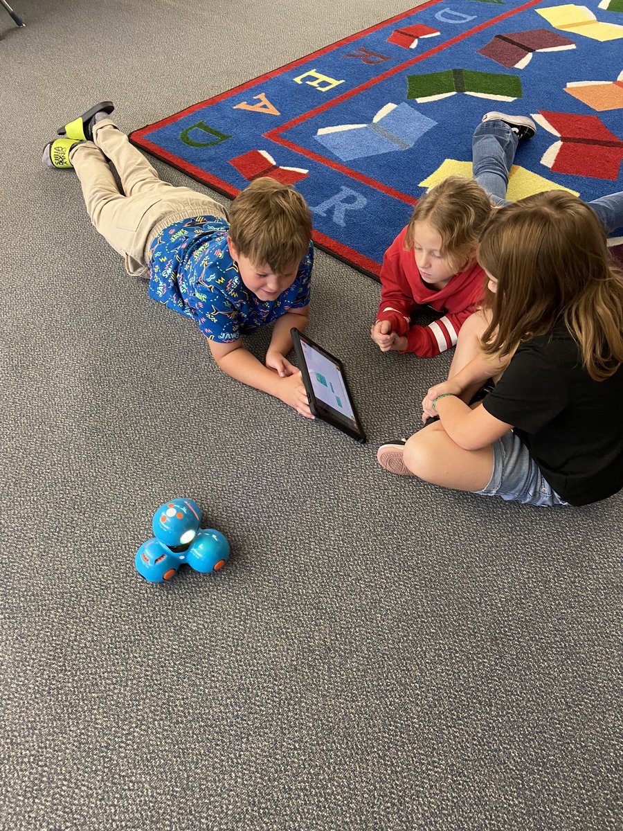 Practicing our robot coding skills for the big Missouri map project coming up!