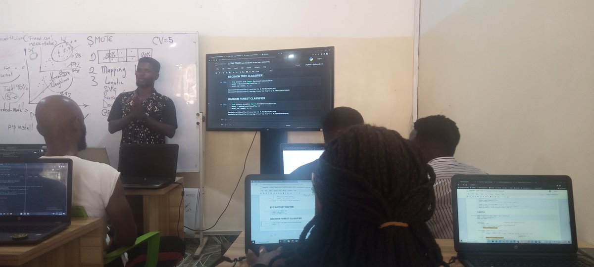 Worked on the credit card dataset,oversampled data using SMOTE which generated artificial data points thereby balancing the fraud and legit transactions.DT,RandomForestClassifier model were used. <a href="/emmychesh17/">⚽⚽EmmyChesh 🇳🇬🇳🇬</a> <a href="/code_plateau/">CODE PLATEAU</a> <a href="/Princeponfa/">Amb. Ponfa Miri (Prince)</a> <a href="/favourabah7/">x = awesome || str( Favour is + x )</a> <a href="/EInusa0110/">Nanle Emmanuel</a> <a href="/33_luther87474/">artpopwrld the Techsage</a>
