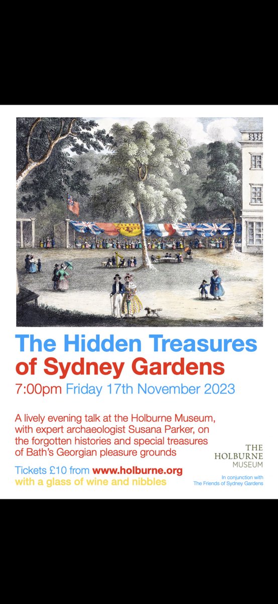 Discover the Hidden Treasures of Sydney Gardens at our event jointly hosted with the Friends of the Holburne Museum 
holburne.org/events/the-hid…
#fosydneygardens #holburnemuseum #bathnewseum #bathmums #bathparks #visitbath