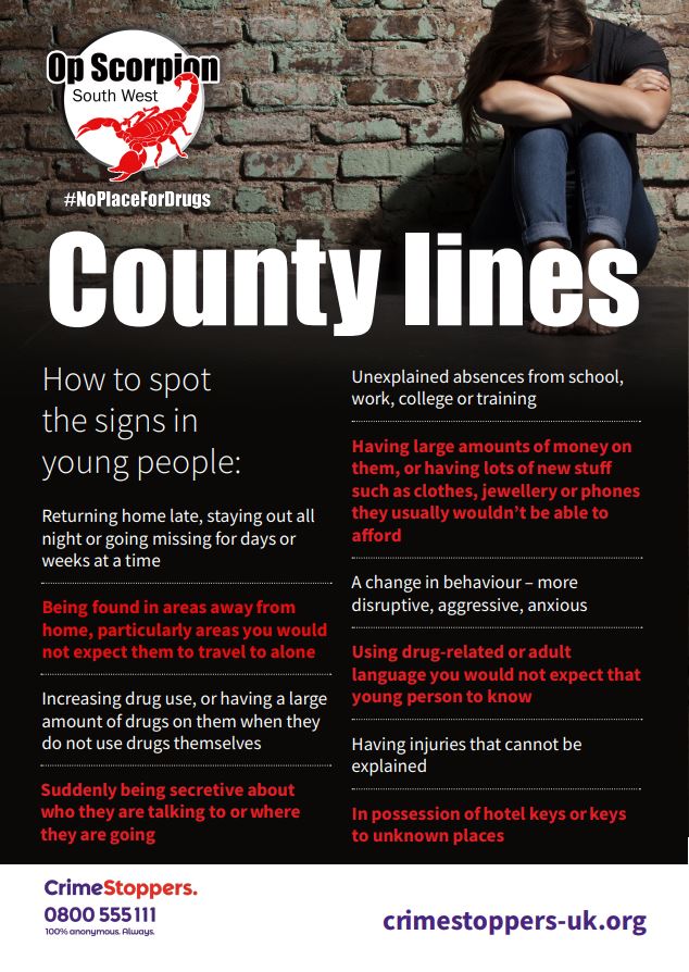 wiltshirepolice's tweet photo. Communities are being urged to report any drug-related activity to build an ‘intelligence-rich’ picture which will inform a regional campaign to disrupt county lines gangs.
@pwilkinson_pcc @DC_Police @dorsetpolice @Glos_Police @ASPolice 
https://t.co/8zN8THlEea https://t.co/G1Er6fpC5z