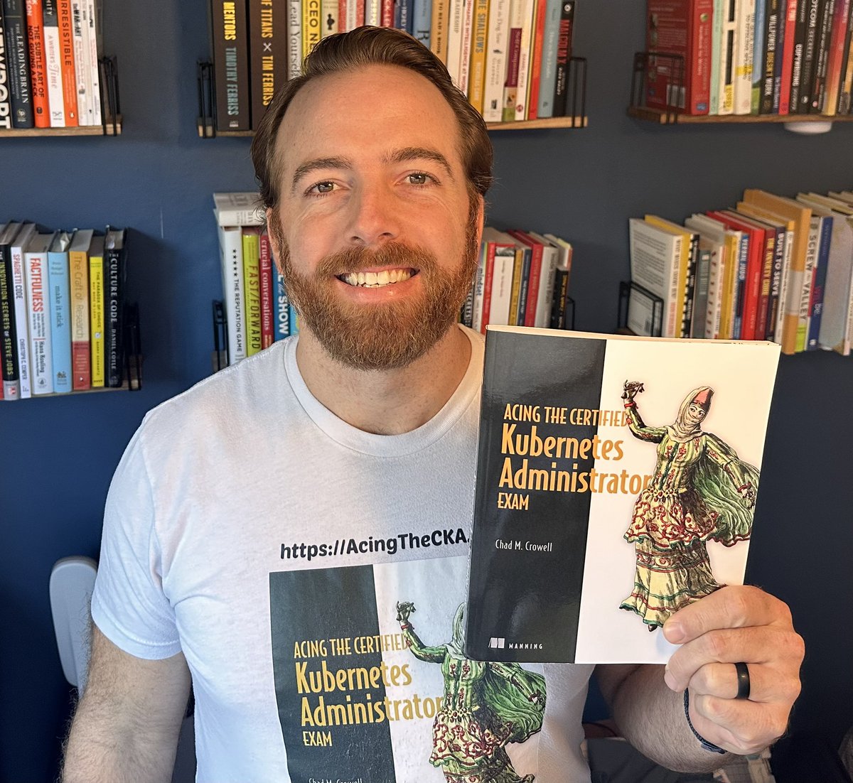 🎉📕You can now get Acing the Certified #Kubernetes Administrator Exam in print! Use code **pbcrowell** at checkout for 45% off🤑 acingthecka.com <<< my heart and soul went into this book, so happy it's released into prod! 🥰 Thank you <a href="/ManningBooks/">Manning Publications</a>