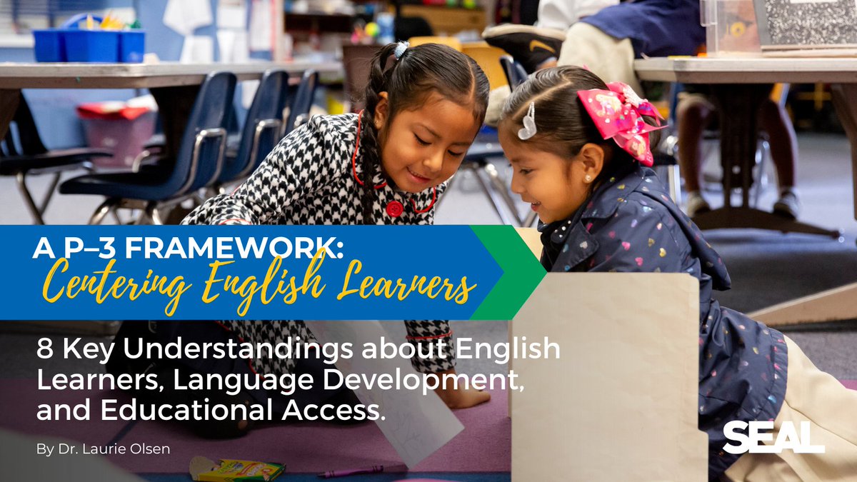 SEALedEquity's tweet image. SEAL’s P–3 framework is based on 8 key understandings about #EnglishLearners, language development &amp;amp; educational access.

Download the FREE framework to explore: bit.ly/3Zu3X3x 

#CenteringEnglishLearners #DualLanguageLearners #EducationEquity