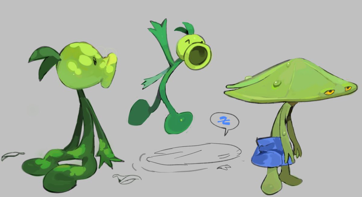 momopatchi's tweet image. Playing with plants vs zombies rpg designs again ….