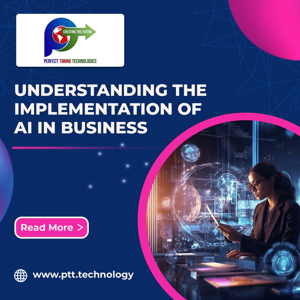 pttglobal's tweet image. UNDERSTANDING THE IMPLEMENTATION OF AI IN BUSINESS
Read here : ptt.technology/2023/09/unders…
#AIinBusiness #TechImplementation #BusinessInnovation #ArtificialIntelligence #BusinessSolutions #AIApplications #TechStrategy #FutureofBusiness #PTT #PTH #perfecttimingtechnologies