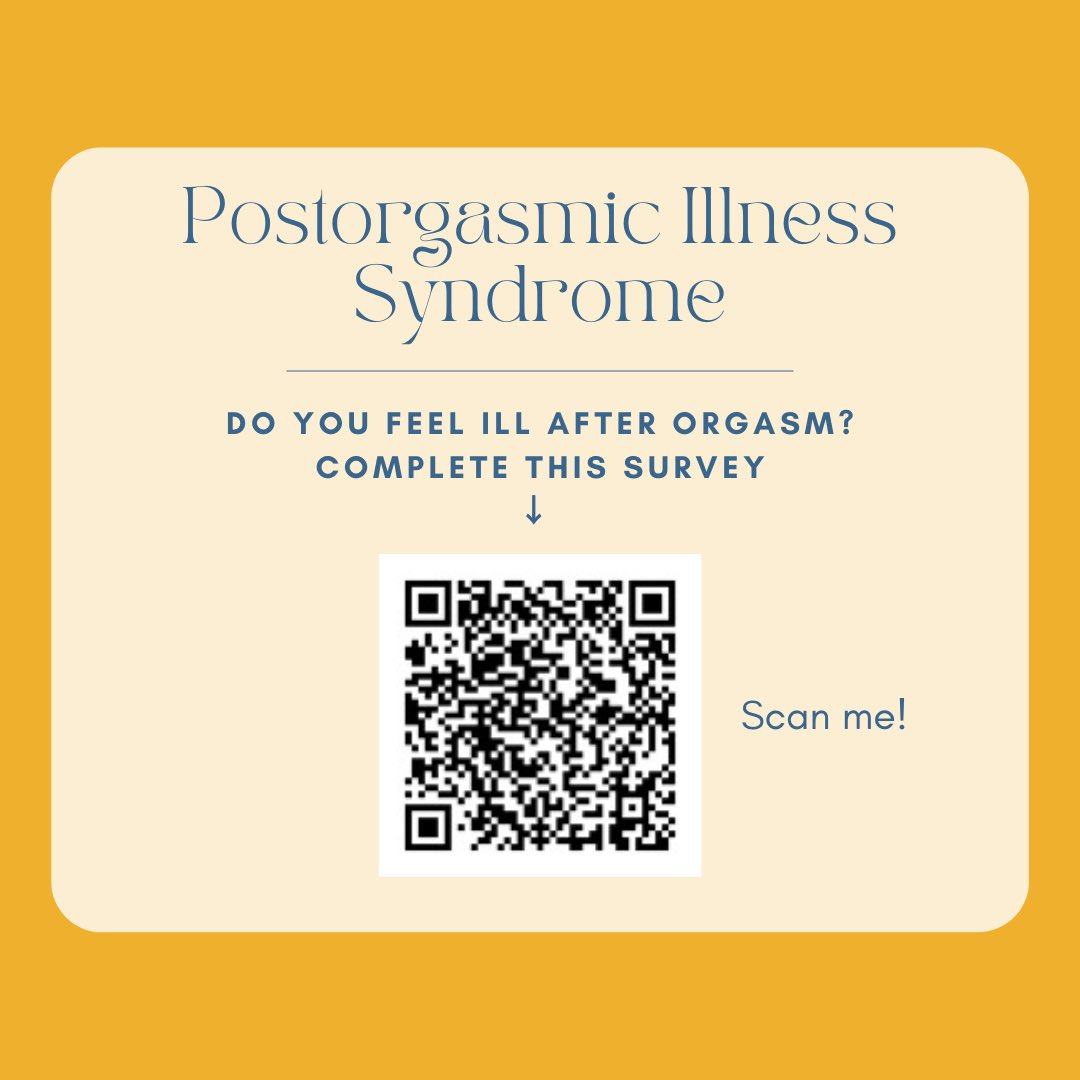 “Attention ⚠️ Have you been diagnosed with postorgasmic illness syndrome or suspect you may have it? Fill out this survey to help healthcare providers around the world better understand your experience.” #pois @OmerRaheemMD @oliviaapaulsen redcap.uchicago.edu/surveys/?s=NAC…