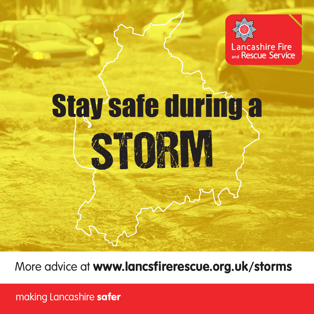 Storm Agnes is due to arrive in Lancashire on tomorrow bringing spells of strong and disruptive winds
Here a couple of things to help you prepare:
🏠Take precautions by ensuring that any outdoor items  are secured down
🚪Close and securely fasten doors and windows