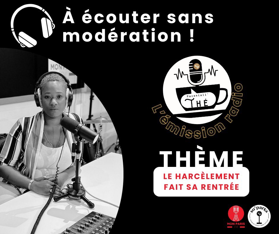 "Personne ne doit rester à l’arrêt"
11 octobre à 19h00

Mon Paris FM: Accueil monparisfm.com
#HarcelementScolaire #parents #sante #educational
