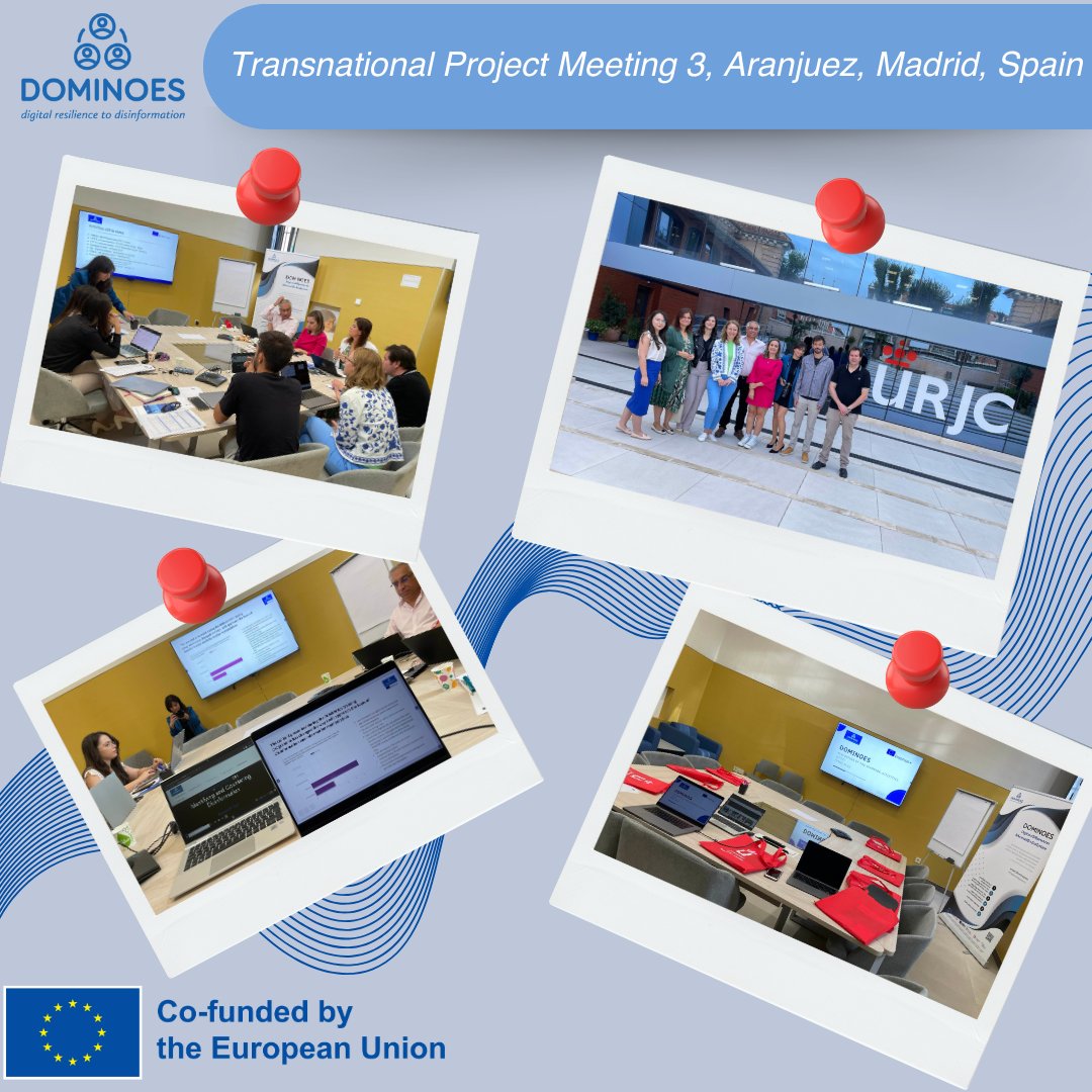 On 18th-19th of September 2023, Universidad Rey Juan Carlos organized the 3rd transnational project meeting in Aranjuez, Madrid, Spain.

More details, on our website: projectdominoes.eu/tpm/tpm-septem…
