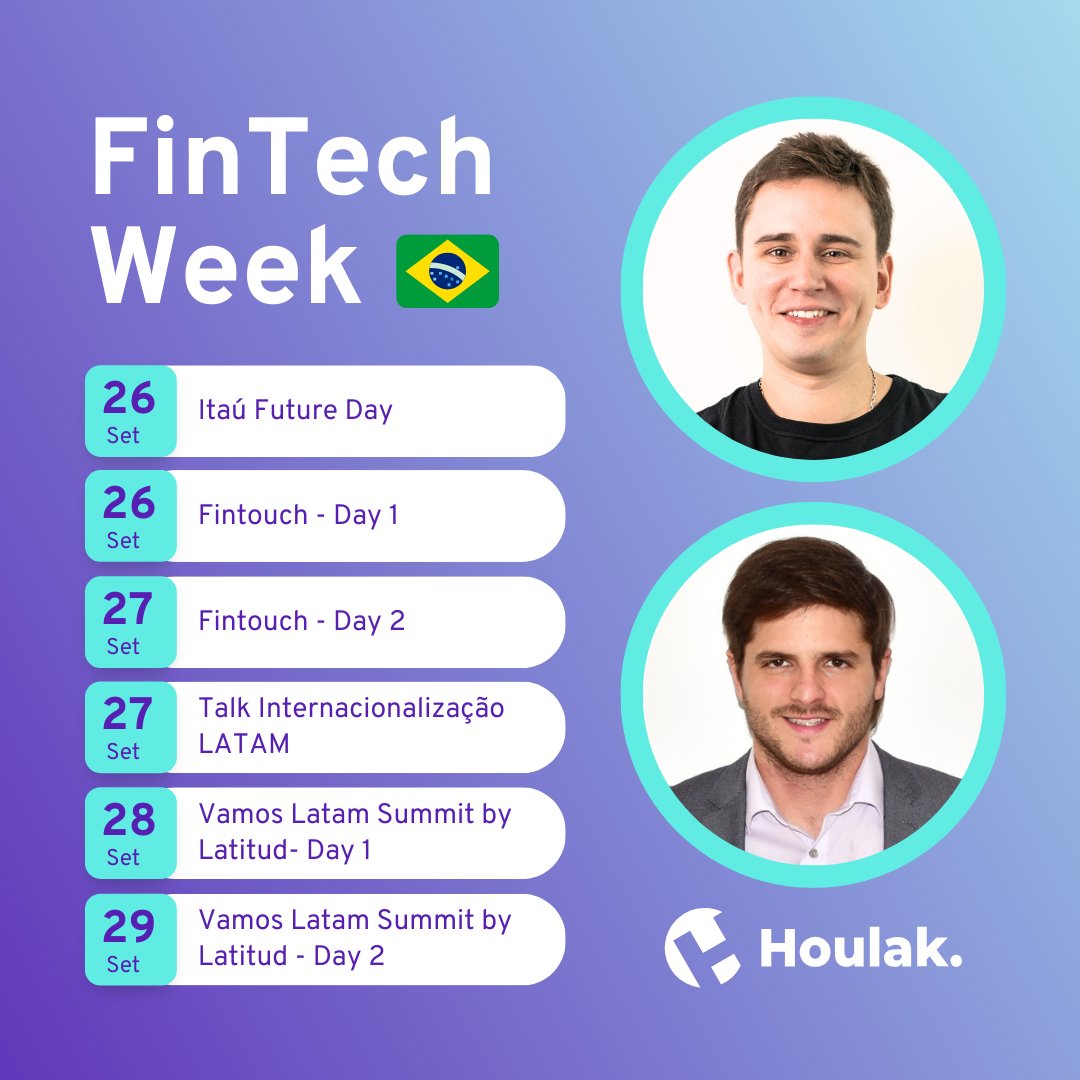 <a href="/diego_mazzone/">Diego Mazzone</a> and <a href="/FacuGoyen/">Facundo Goyeneche</a> are in São Paulo 🇧🇷 for a week packed with events, meetups, and networking 🚀 Drop us a line!

#fintech #payments #issuing #b2b