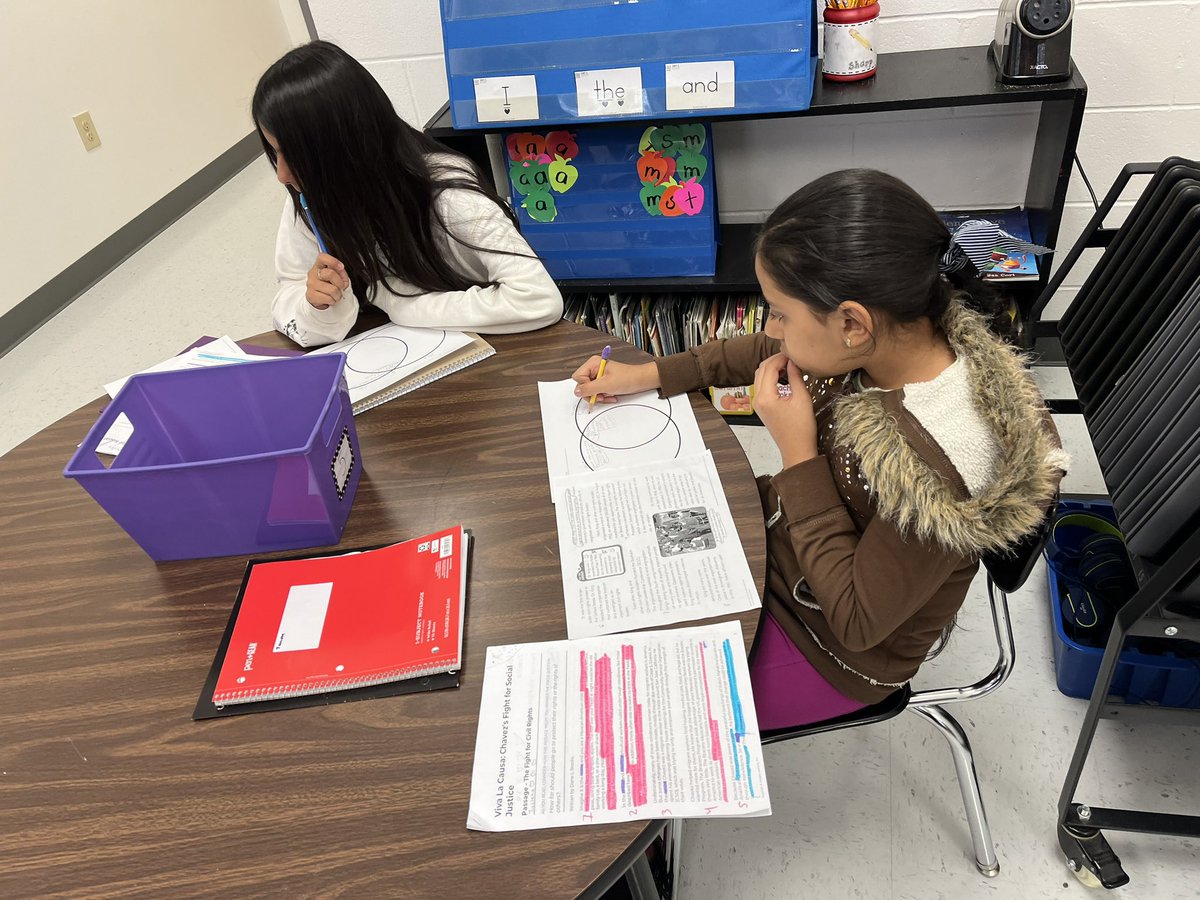 eslrocks_sce's tweet photo. 5th graders are comparing and contrasting individuals from two different articles. We will use our Venn diagrams tomorrow to type our compare and contrast essays. #eslrocks #letswrite https://t.co/xflFkD6zEh