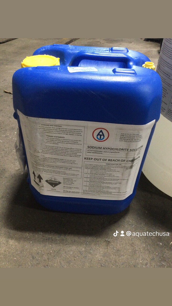 #HealthTipTuesday - #DidYouKnow - We have 12.5% Industrial strength chlorine liquid bleach. A little of this product goes a long way! You can get 5 gallons, 30 gallons or a 55 gallon drum.