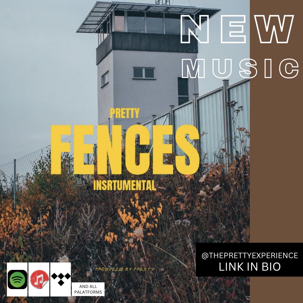 AintShxtPretty's tweet photo. Check out my new single Fences. There’s a breakdown of the concept on my IG page but, here’s a tune to ponder the fences you build, the walls you erect, and the paths they lead you down. Link in Bio. https://t.co/ts07XmAJVz