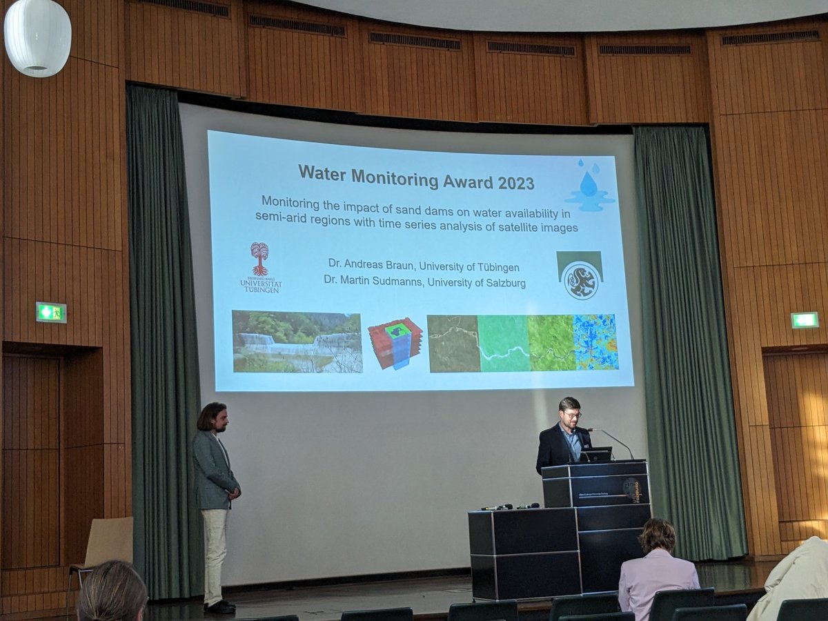 Giving young scientist a chance to change the world #RitterWaterMonitoringPrize2023
Dr. Andreas Braun &amp; Dr. Martin Sudmanns #WHRC2023