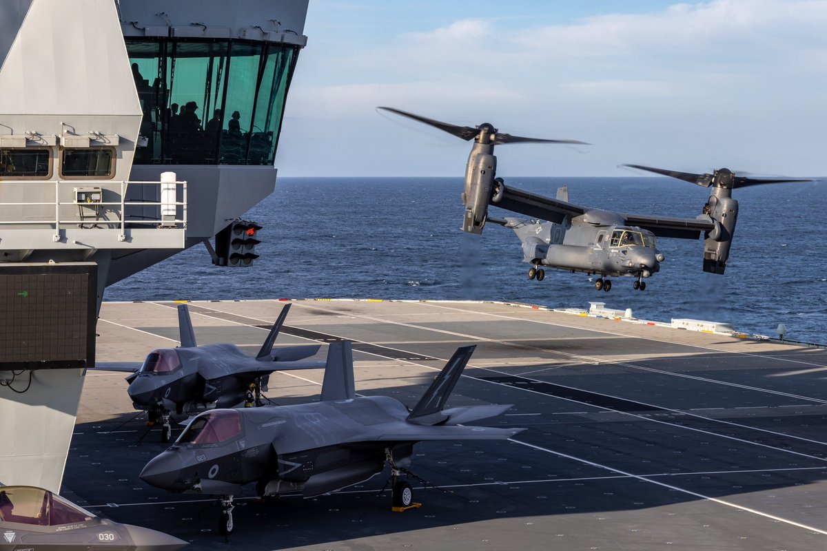 Welcome to the CV-22 Osprey!

More flight deck training for various helicopters from NATO nations.

What is your favourite military helicopter? 

#KingsFlagship #GlobalModernReady