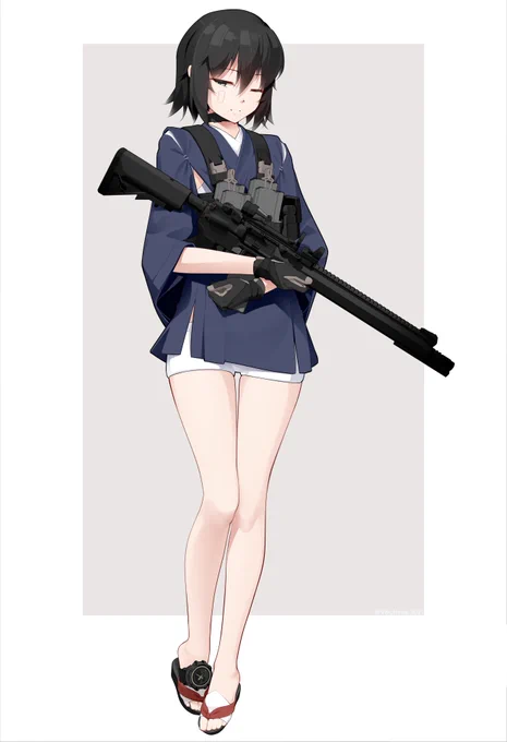 Nana repost x2This is her previous AR upper, experimenting with a tubeless magnifier and the SSBM not for mounting stabbies but for breaking windows. Testing firearm accessories is a big part of her job (40% R&amp;D, 40% gun range instructor and 20% Opfor) #NusisringTactical 