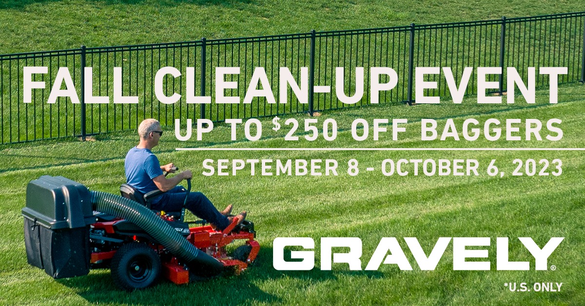 BallEquipment's tweet image. We're accepting the fact that the leaves are about to change colors. 
#gravely #bagger #leafcleanup #fall #autumn