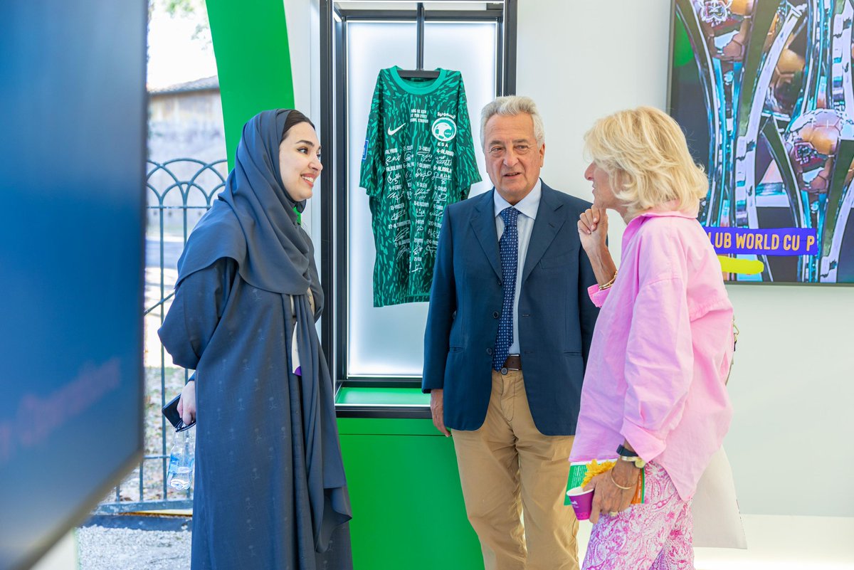 mosgovsa's tweet photo. يوم جديد 🆕

📸 جناح وزارة الرياضة في القرية السعودية بروما يواصل استقبال الزوار لليوم الثاني 🇸🇦🇮🇹 https://t.co/1z8tDPNHCS