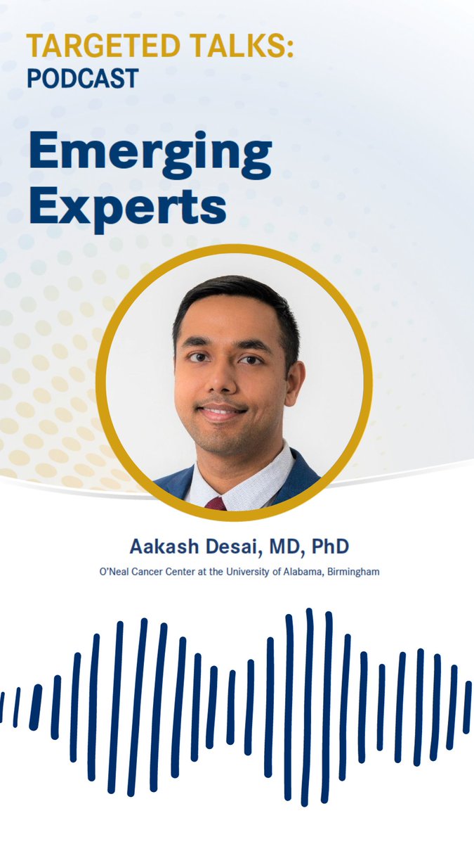 TargetedOnc's tweet photo. 🎙️ Targeted Oncology is thrilled to announce the first episode of #EmergingExperts, a new podcast highlighting emerging talents in the oncology field, drops this Friday! In this episode, @ADesaiMD of @ONealCancerUAB shares his experiences and advice. Stay tuned! https://t.co/itHvsQnMQ8