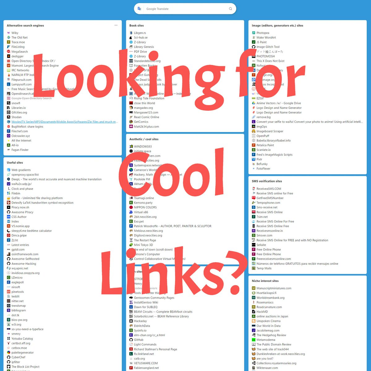 startme's tweet photo. ๐ Explore curated links: Books, Images, Aesthetics, Videos, Humor, Games, Music, and more! Find your passion at https://t.co/frXgNKLYcU ๐๐ท๐จ๐ฝ๏ธ๐๐ฎ๐ถ #LinkCollection https://t.co/bFE8hkHBRl