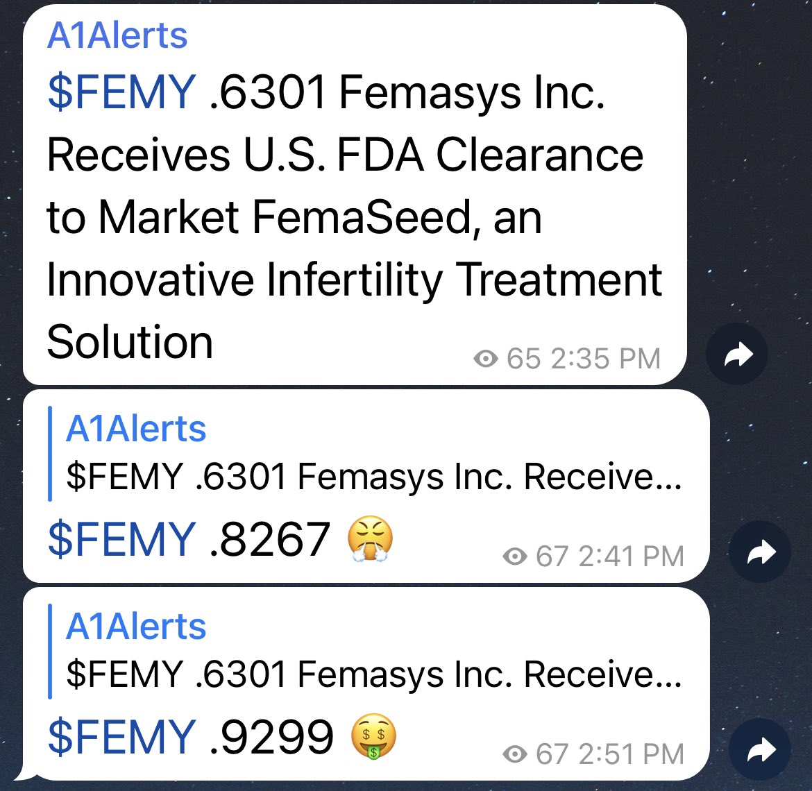 $FEMY .6301 -> 1.43 🔥

t.me/A1AlertsBot