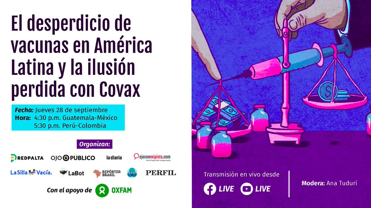 🔵¿Qué pasó con las vacunas #COVID19 durante la pandemia? ¿Cómo fueron las compras y cuál fue el papel de los gobiernos?

¡Te invitamos a este #webinar donde compartiremos hallazgos de la reciente investigación de <a href="/RedPalta/">Red Palta</a>!🔥

🗓️Jue, 28 sep
⏰4:30 pm🇲🇽
📺facebook.com/PODERlatam