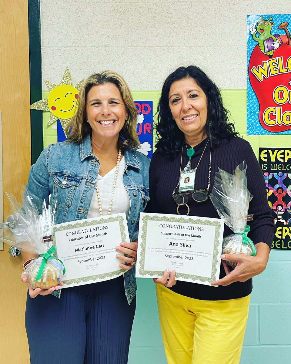 Congratulations to our September Educator and Support Staff of the month!! Mrs. Carr & Mrs. Silva- Thank you for all that you do at JMF 💚🌊 #LBTogetherWeCan #JuntospodemosLB @LBpublicschools