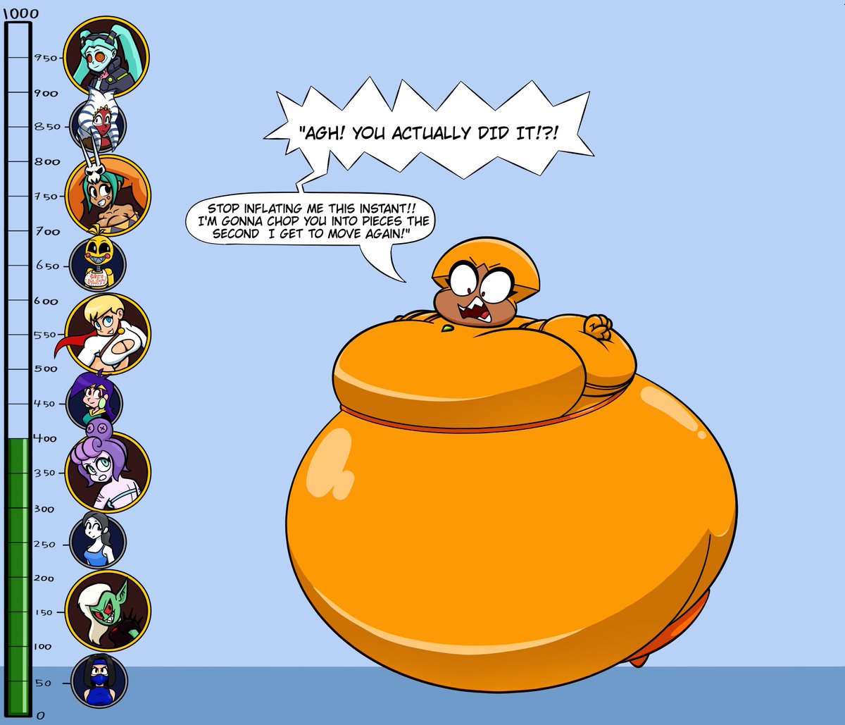 MprsDate's tweet photo. Shannon is completely angry with this situation, it is fortunate that she has her weapons system deactivated, although there is little or nothing Shannon can do the bigger she inflates.
https://t.co/t5PMGWhVQT
thanks for reaching $400 https://t.co/c6iBVrO993