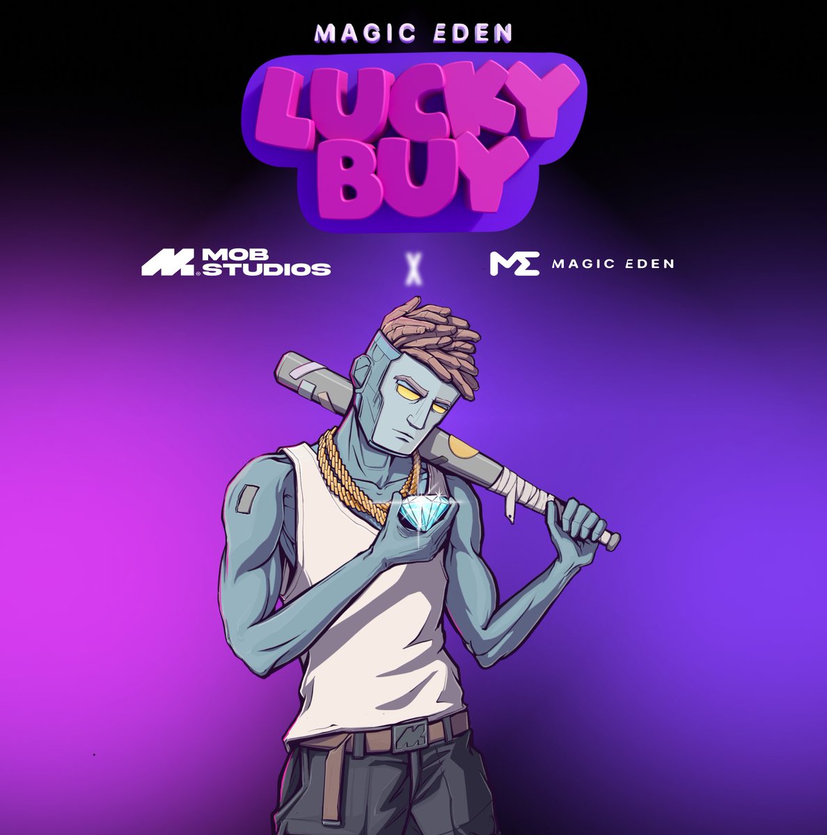 Feeling Lucky?🍀

MOB is now live for Lucky Buy on <a href="/MagicEden/">Magic Eden 🪄</a> (as one of the first beta partners). 

You can try it out here and comment below if you get lucky! 💜💎🍀

magiceden.io/marketplace/mo…