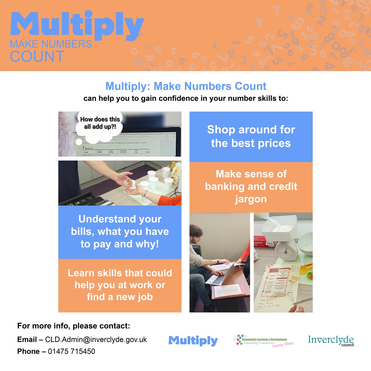 Congrats to @Inverclyde on launching a new programme called Multiply: Make Numbers Count, aiming to transform the lives of adults, improving their skills through tailored training & support

#InverclydeChamber | #InverclydeBusiness | #InverclydeWorks

ow.ly/PxWc50PPCzI