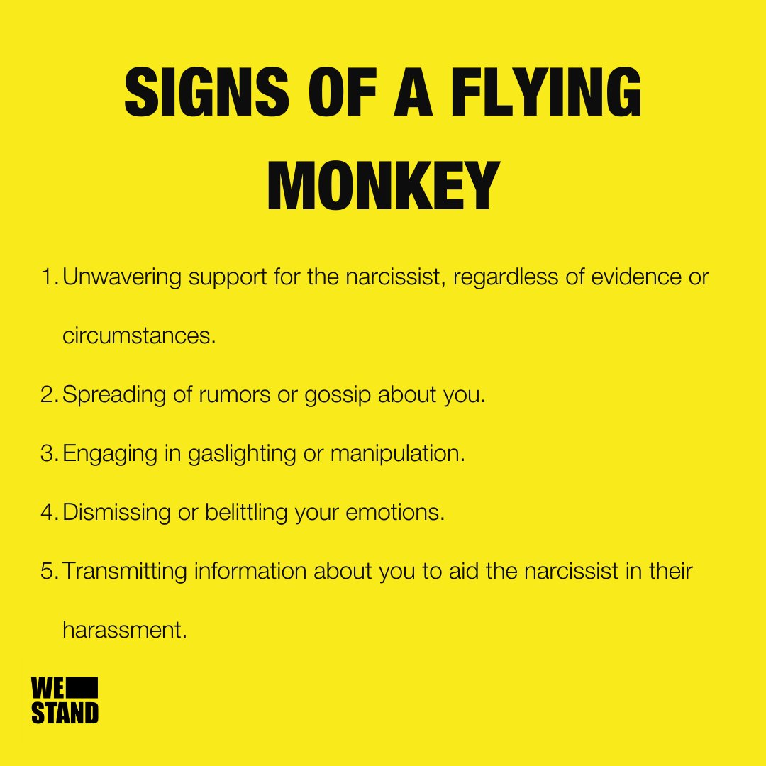 ClaireButtrum_'s tweet photo. What does the term 'Flying Monkey' mean when we talk about #narcissism? https://t.co/y8R1uxQGqX