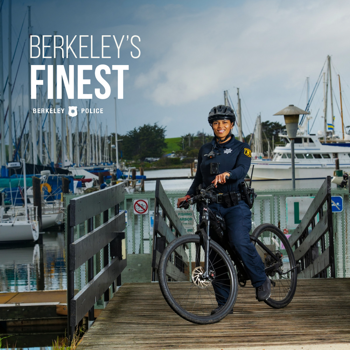The heart and soul of Berkeley is its people. With all different backgrounds and experiences, our badge is the common denominator. Join Berkeley's finest when you join Berkeley PD. #BerkeleyPD #bikepatrol #mountainbiking