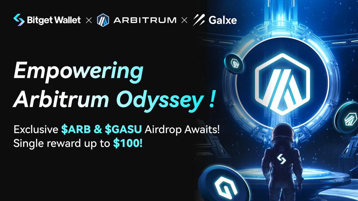 🩵 We're thrilled to announce that #BitgetWallet will empower @arbitrum #Odyssey to reignite! 🔥 As a long-term supporter of #Arbitrum and its ecosystem, we're proud to present exclusive $ARB #airdrops and GAS subsidies every week for Odyssey participants using Bitget Wallet！ 🏆…