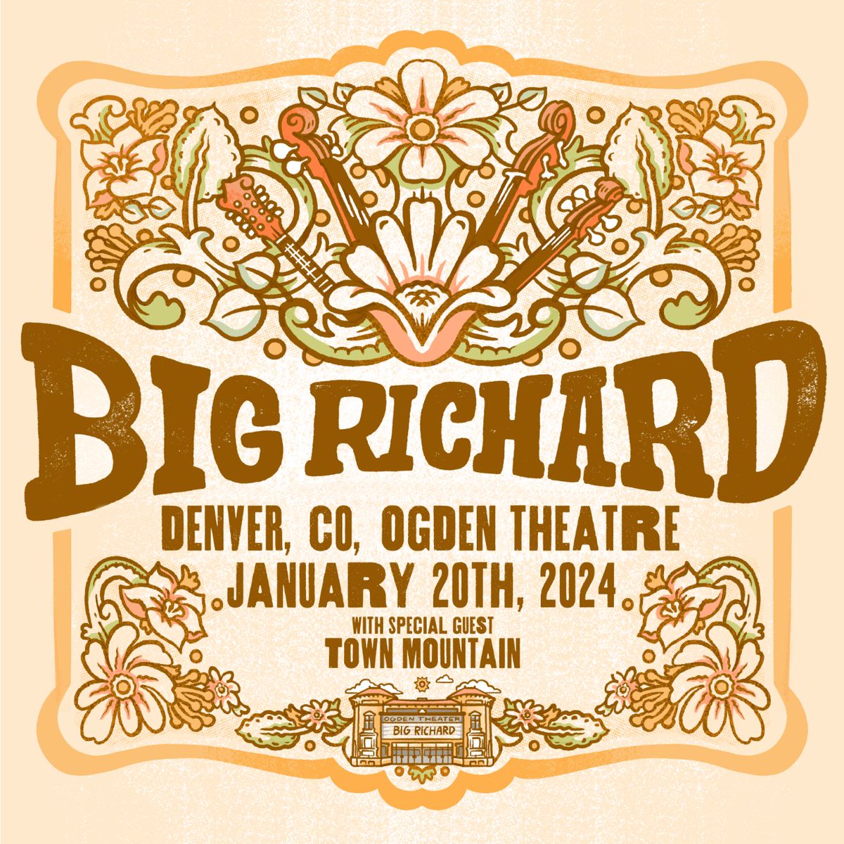 rich with four-part harmonies and light-hearted humor, co's favorite all-female quartet @bigrichardband_  will deliver oldtime and bluegrass to our doorstep on jan 20th with support from appalachian string-band @TownMountain   presale begins wed. 10-a - 10p 🎟️ on sale thurs