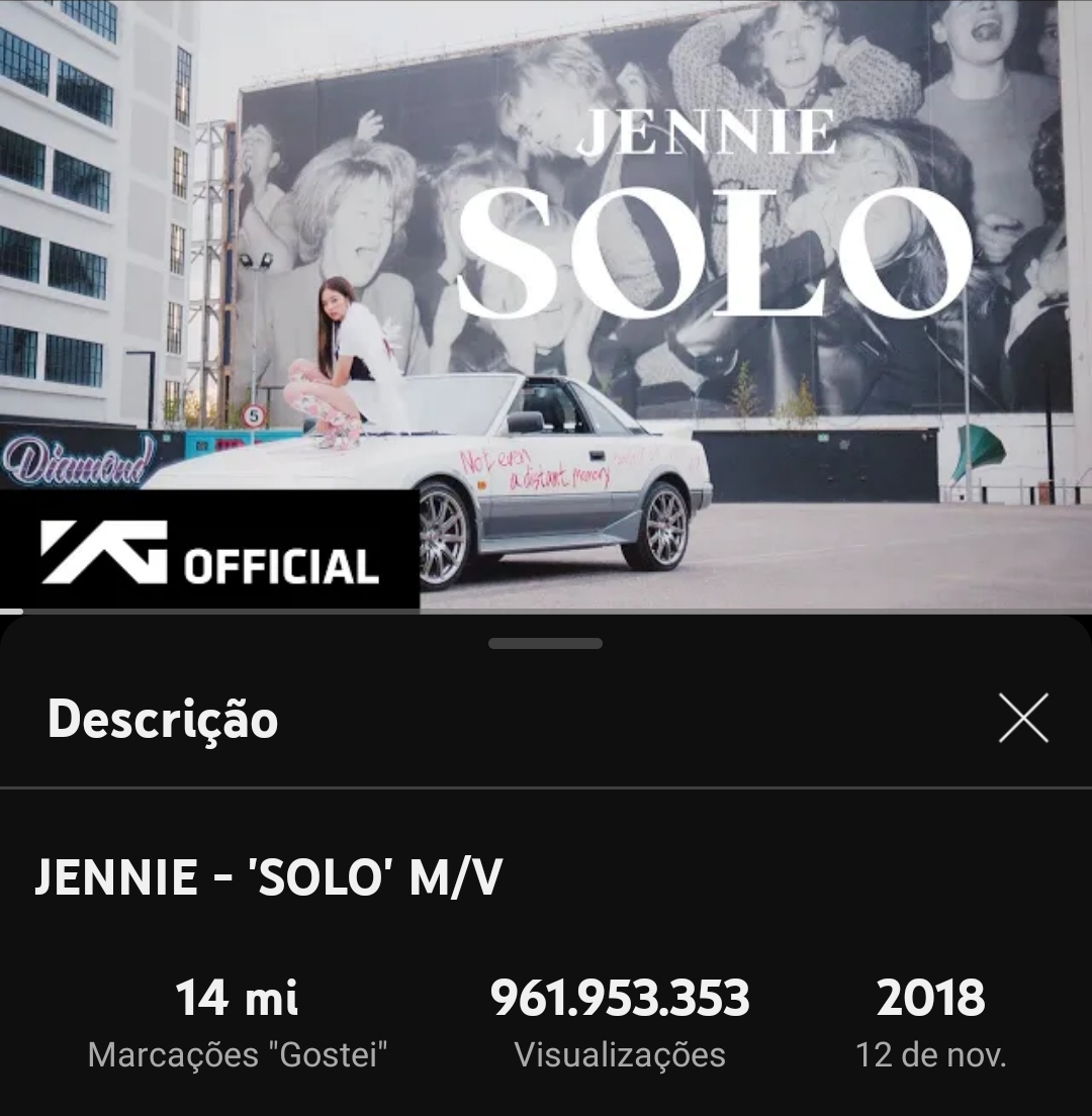 jenniekimbrasil's tweet photo. 📢| 47k para 962M Continuem o stream!!!

🔗: https://t.co/TlEtpClF3n

1. Assista o MV
2. Assista 2 vídeos com mais de 30s
3. Pesquise pelo MV de SOLO 
4. Repita 

#JENNIE #제니 #SOLO https://t.co/RNXl3j8u2d