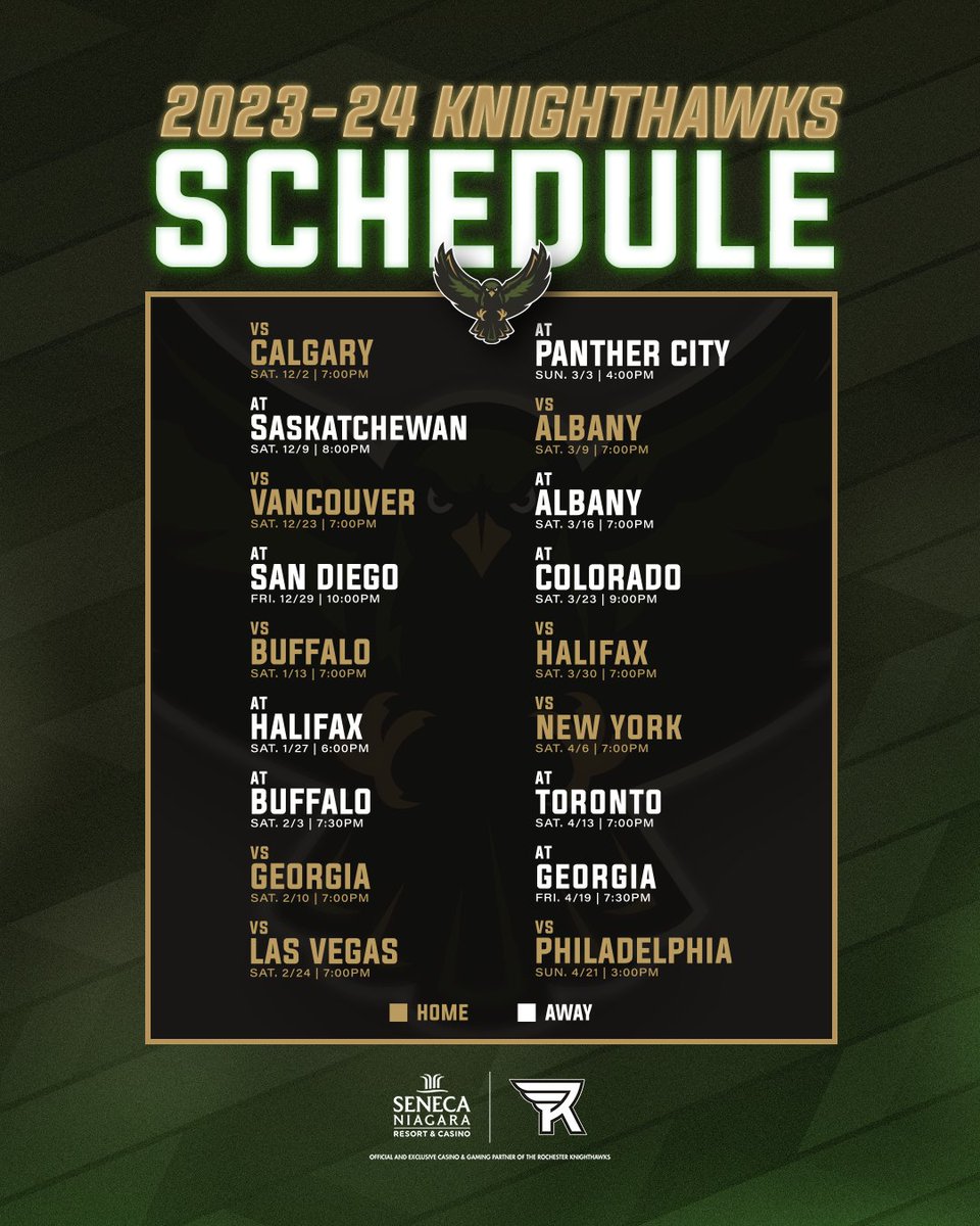 Rochester Knighthawks tweet media