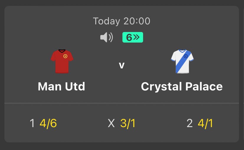 ValueBetSpotter's tweet photo. 👀 Time for another winner? 

400+ LIKES ❤️ for our Man United vs Crystal Palace value bet builder! https://t.co/Ryl9PQE6qd