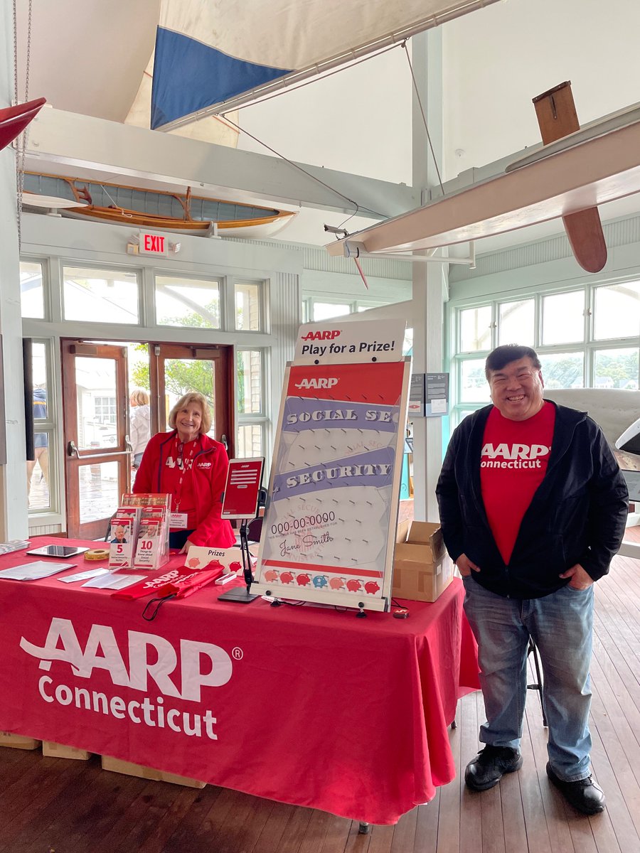 aedoroghazi's tweet image. A little rain can’t keep @AARPCT from having a great day at @mysticseaport ! We’re here until 3pm with info about our Social Security campaign. Missed us today? We’ll be back 10/24, and tickets are still available: local.aarp.org/aarp-event/mee…