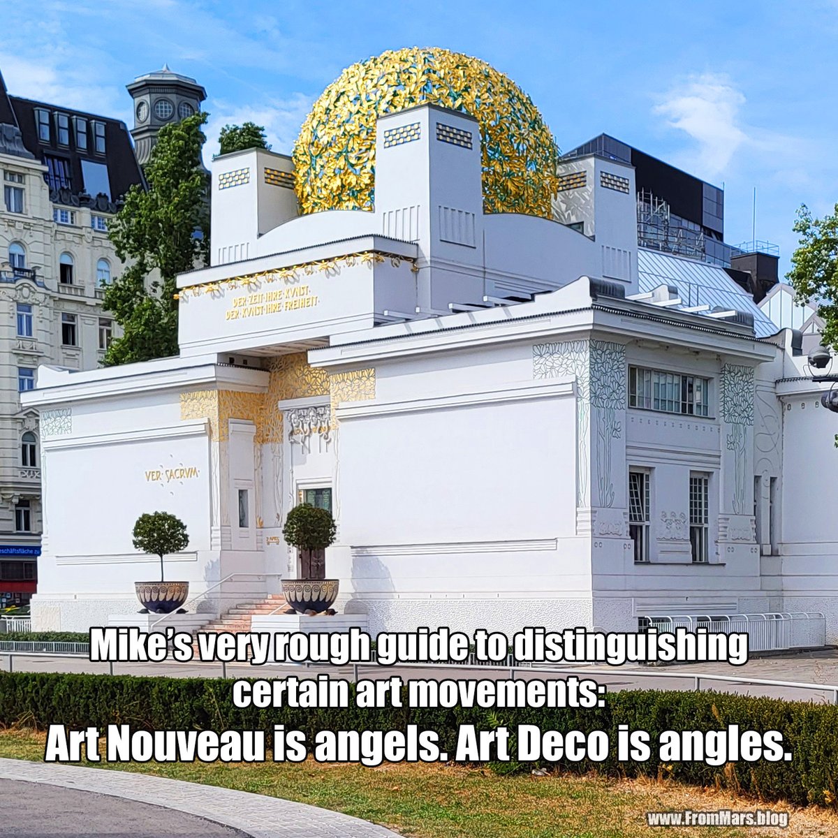 MikeOwenCarroll's tweet photo. Now that I have spent some time in Vienna's magnificent museums and galleries, I've finally figured out how to distinguish certain art movements...
https://t.co/8SXUOoyDUW
Thank you. I will not be taking any questions at this time.
#vienna #art #FromMars https://t.co/Sk731pzKuA