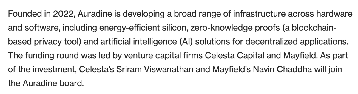 fozzydiablo's tweet photo. the more I look into MARA this thing is full of CRIME. CEO sits on the board of this tech startup Auradine and they have poured 36m into it. They work on ZK proofs and AI. This guy knows exactly what hes doing and shareholders are being siphoned off to 0⃣ https://t.co/lHkLURgLgH