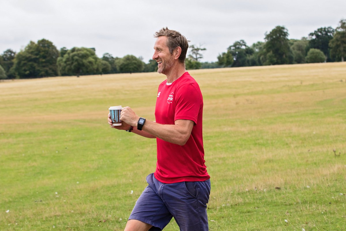 Coffee first, always! ☕️ Even on our 5k fun run according to @WillGreenwood 🤣