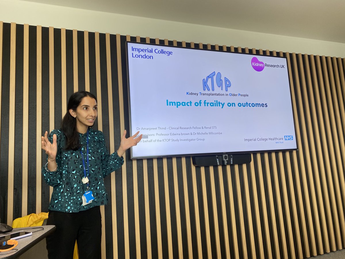 EdwinaBrown_PD's tweet photo. ⁦@amarpreet_thind⁩ and Lina Johansson presenting observational and qualitative results to multidisciplinary Kidney Transplantation in Older People investigator group ⁦@Kidney_Research⁩ ⁦@frank_dor⁩ ⁦@mkwillicombe⁩ ⁦ https://t.co/UCiXx1PGK3