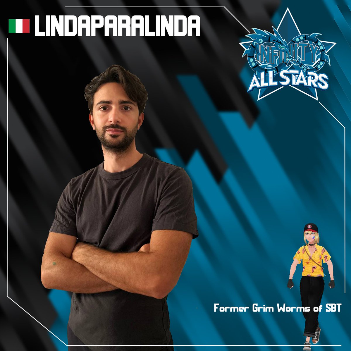 Alongside with CLeonardo77 and Dusanristic19, we announce another strong player coming from San Benedetto community. 
We welcome <a href="/Lindaparalinda/">Ale Cgl</a> to Infinity All Stars!