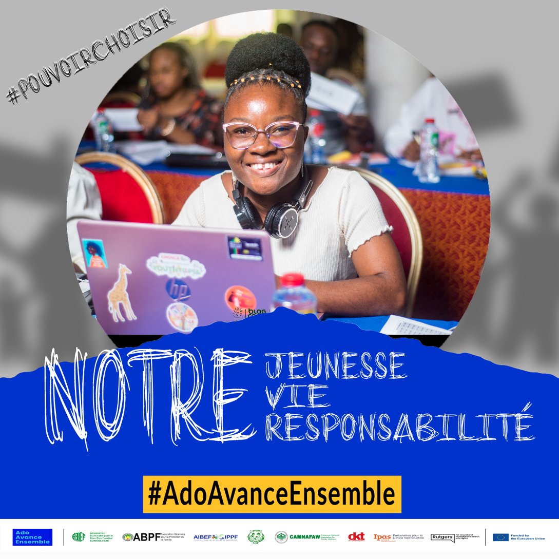 26 septembre:Journée Internationale de la Contraception.Un monde où chaque femme a accès à une méthode contraceptive de son choix est un monde plus équitable 
#AdoAvanceEnsemble #PouvoirChois <a href="/AloakinnouB/">Bénédicta Kpenassou M.T ALOAKINNOU</a> <a href="/DegnyBenedicte/">Bénédicte DEGNY</a> @DeguenonEugene <a href="/EmmanuelGanse/">Monsieur GANSE🇧🇯</a> <a href="/Abpf_ippf/">ABPF</a> <a href="/IpasFrancophone/">Ipas Afrique Francophone</a>